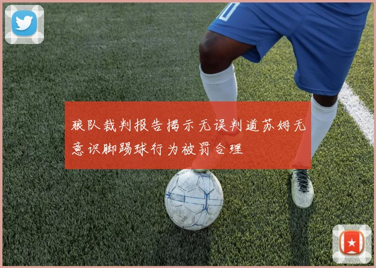 狼队裁判报告揭示无误判道苏姆无意识脚踢球行为被罚合理